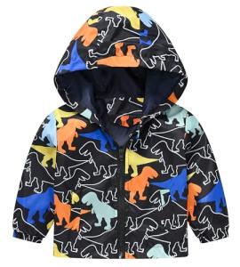 Dinosaur Windbreaker Jacket for Toddler Boys