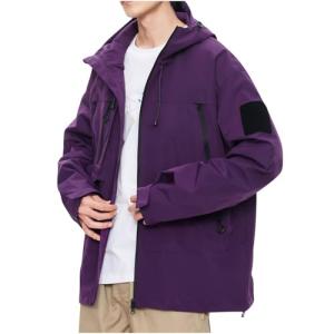 Lightweight Waterproof Men's Rain Jacket - Purple