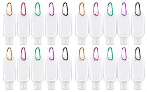 20 Pack Portable Leakproof Travel Bottles with Keychain