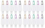 20 Pack Portable Leakproof Travel Bottles with Keychain