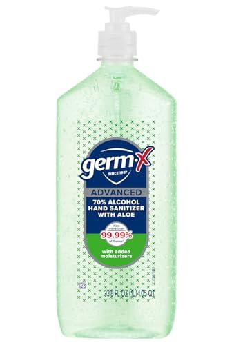 Germ-X Advanced Hand Sanitizer Gel 1 Liter Pump Bottle