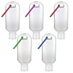 5-Pack Refillable Travel Bottles with Clip