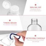 5-Pack Refillable Travel Bottles with Clip