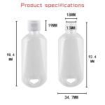 5-Pack Refillable Travel Bottles with Clip