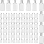 Clear Travel Bottles - 100 Pack of 1 oz Flip Caps