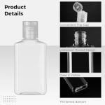 Clear Travel Bottles - 100 Pack of 1 oz Flip Caps
