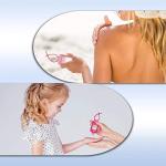 5 Pack Travel Size Hand Sanitizer Keychain Holders