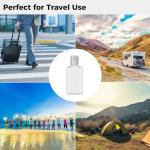 Clear Travel Bottles - 100 Pack of 1 oz Flip Caps