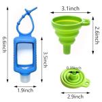 MEMOVAN Travel Plastic Bottles with Silicone Sleeves