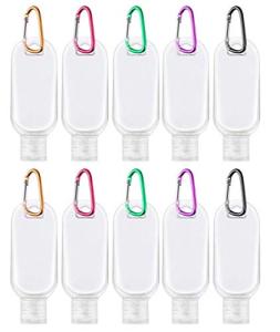 Travel Size Bottles with Keychain Sanitizer Holder