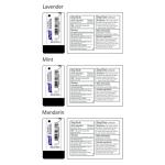 Portable Hand Sanitizer with Essential Oils - 1oz