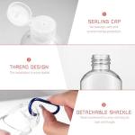 Travel Size Bottles with Keychain Sanitizer Holder