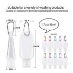 Travel Size Bottles with Keychain Sanitizer Holder