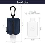 Travel Hand Sanitizer Keychain with Clip-On Holder