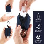 Travel Hand Sanitizer Keychain with Clip-On Holder
