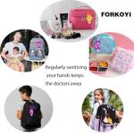 Kids Travel Size Hand Sanitizer Keychain Holders - 8 pcs