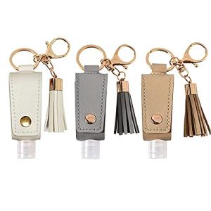 Portable Travel Bottle Keychain Holder 3 Pack