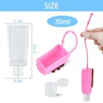 4 Pack Refillable Travel Size Hand Sanitizer Holders