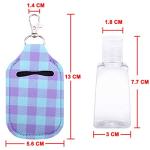 40-Piece Travel Bottle Set with Keychain Holders