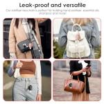 Portable Leather Hand Sanitizer Keychain Holders (2-Pack)