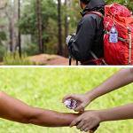 40-Piece Travel Bottle Set with Keychain Holders