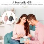 Portable Leather Hand Sanitizer Keychain Holders (2-Pack)