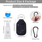 Keychain Hand Sanitizer Holder Set - 5 Pack