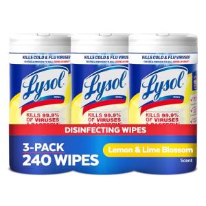 80-Count Lemon Lime Scent Disinfecting Wipes