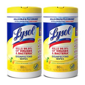 Lysol Disinfecting Wipes Value Pack, Lemon-Lime Scent