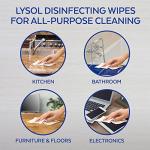 Lysol Lemon Scent Disinfecting Wipes, 15 Count