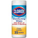 Clorox Bleach-Free Wipes, Crisp Lemon, 35 Count