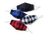 Checkered Reusable Cloth Face Masks - 4 Pack