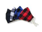 Checkered Reusable Cloth Face Masks - 4 Pack