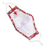 Reusable Cotton Floral Face Mask with Filter Pocket