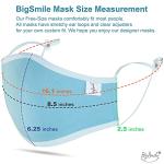BigSmile 5 Pack Washable Adjustable Cloth Face Masks