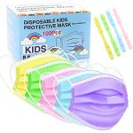 Colorful 3-Ply Kids Disposable Face Masks 100 Pcs