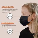 100 Pack Kids Black Disposable Face Masks