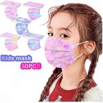 50 Pack Kids Disposable Breathable Face Masks