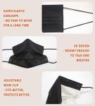 100 Pack Kids Black Disposable Face Masks