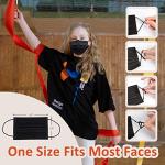 100 Pack Kids Black Disposable Face Masks