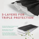 100 Pack Black Disposable Kids Face Masks