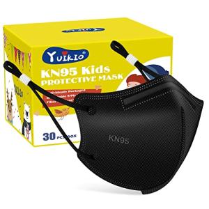 Kids KN95 Disposable Masks with Adjustable Buckle 30 Pack