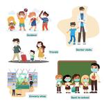 G-BOX Kids Disposable Face Masks, Cute Patterns (100-pack)