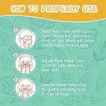 100 Pack Black Disposable Kids Face Masks