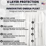 Kids 4 Ply Disposable Medical Face Masks, 50 Pack