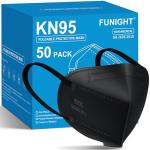 50-Pack Black KN95 Disposable Face Masks
