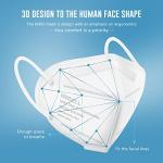 25 Pack Breathable KN95 Face Masks, White