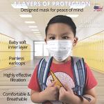 Kids 4 Ply Disposable Medical Face Masks, 50 Pack