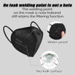 Teqifu 50 Pack Black KN95 Face Masks