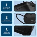 50PCS Black KN95 5-Layer Face Masks